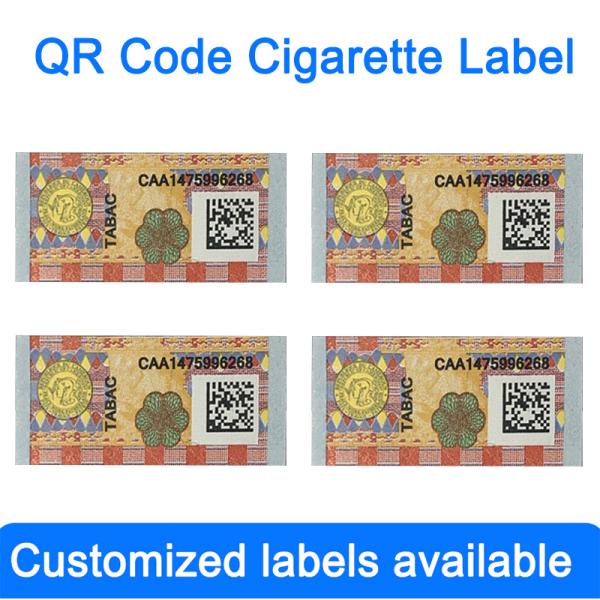 Customized Cigarette Wine Bottle Security Tax Stamps With Anti Counterfeit