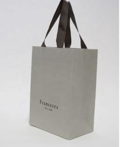 China Flexiloop Handle 200gsm Recycled Paper Shopping Bags wholesale