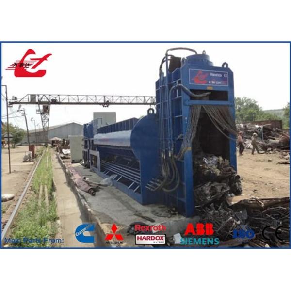 Heavy Duty Baler Shear 74kW Recycling ISO9001 Scrap Baling Press Machine