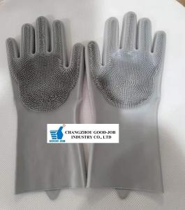 China 160g Silicone Dish Scrubber Hand Gloves For Dishwashing wholesale