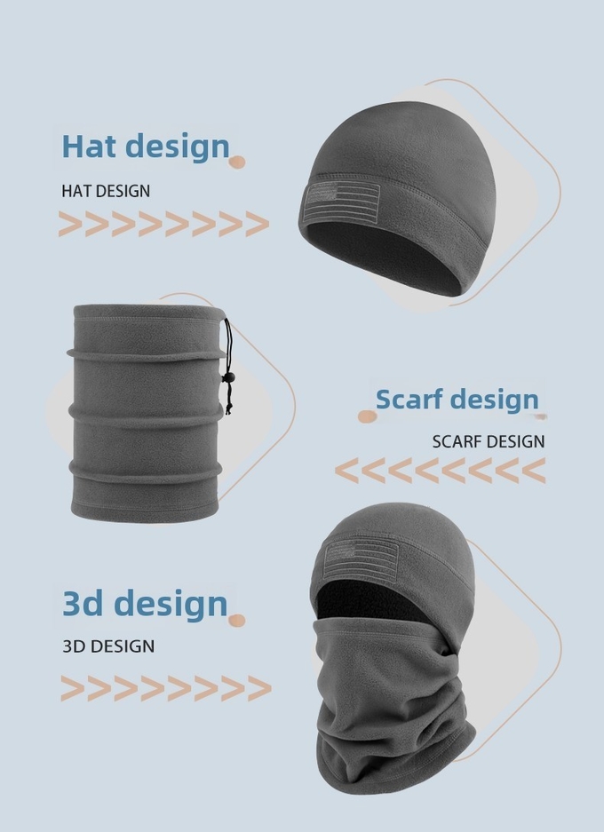 Fleece hats men and women winter windproof warm mask outdoor skiing riding neck cover electric vehicle headgear ear cap