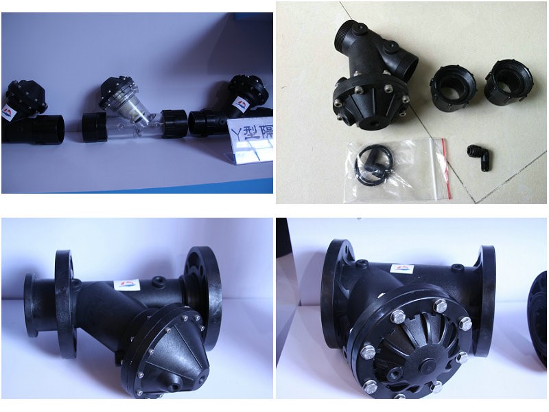 Y pattern diaphragm valve