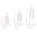 Pool Fence Glass Posts Support Railing Frameless Glass Spigot for Stair Railings