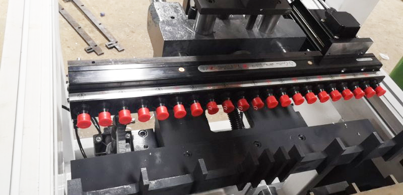 Double Row Wood Boring Machine Multi Axis Horizontal Boring Machine Wood 21 X 2mm