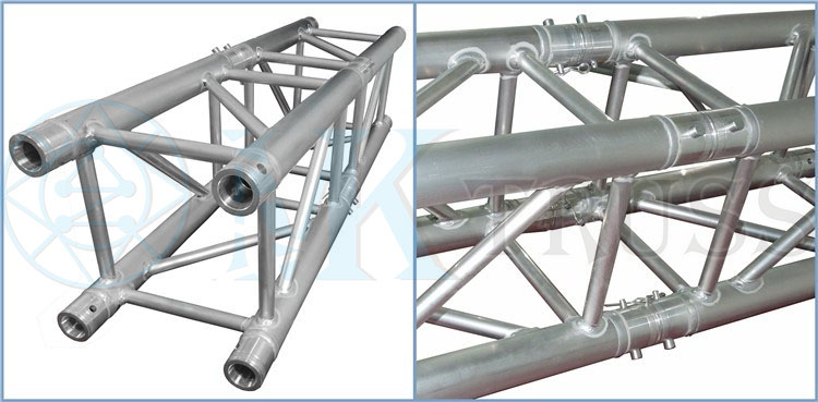 Junction Way 1m Aluminium Black Color Truss Lighting Truss with 20*2mm Diameter Braces