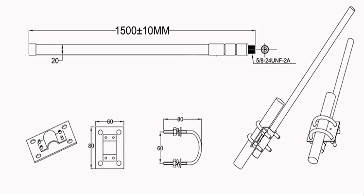 Customized LoRa Antenna 915MHz 868MHz Outdoor Helium Antenna 8dBi 10dBi 12dBi,High Gain Fiberglass LoRa Helium Antenna