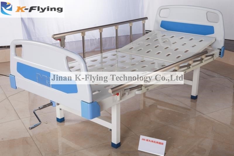 Single Crank Medical Hospital Bed Clinic Manual Nursing Bed