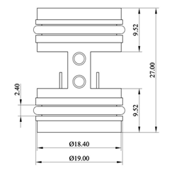 Mini Deft Design Silicon Pressure Sensor Piezo Resistive Liquid Differential Pressure Sensor