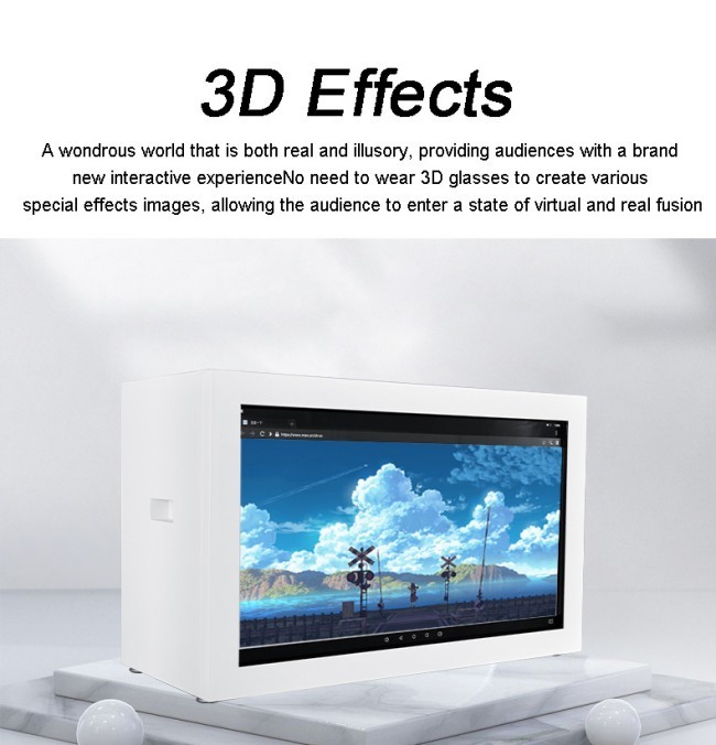 4K Ultra HD Resolution 55-inch Transparent LCD Display Cabinet for Touch Interactive Experience