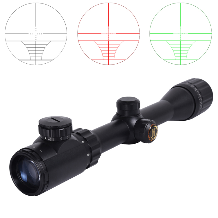 3-9x56 1'' R12 Red Illumination Sight for Hunting Length 315mm Aluminium Alloy Body