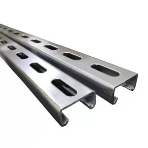 China Versatile Carbon Steel Perforated C Channel Metal Strut Channel Steel C Shaped Beam wholesale