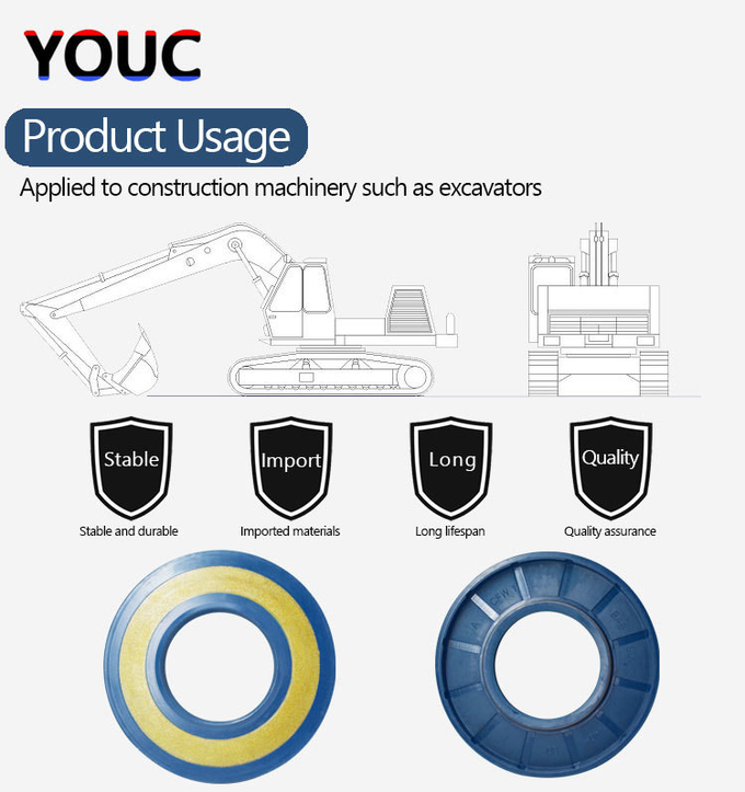 Blue NBR Oil Seal Ring Babsl Oil Seals High Pressure Hydraulic Pump Oil Seals