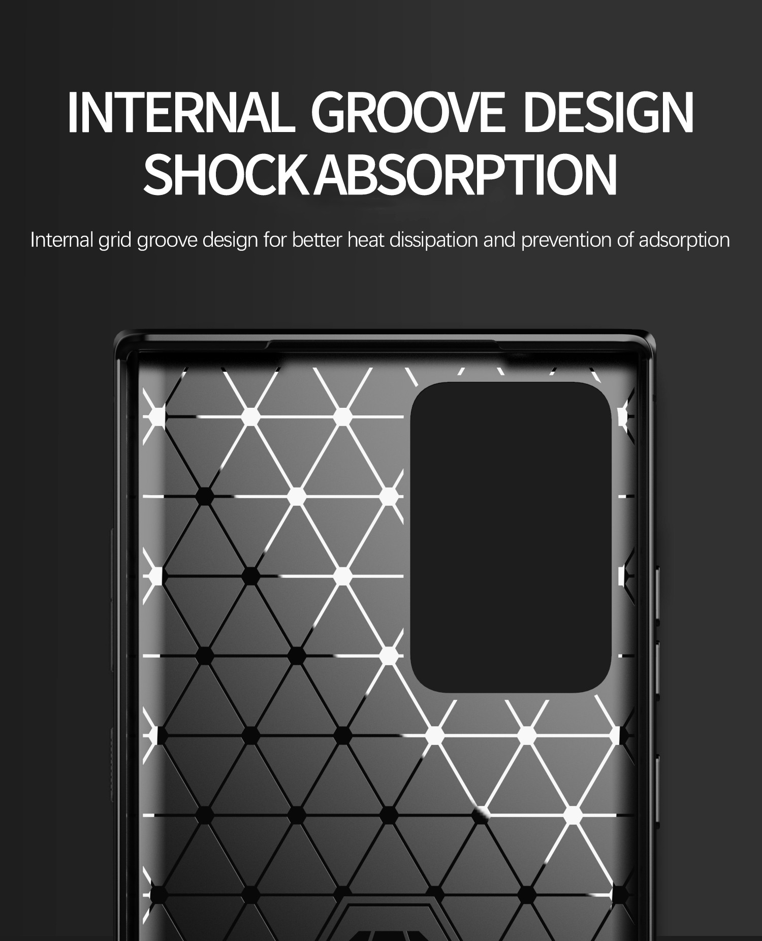 Luxury Shockproof Phone Cases Carbon Fiber TPU Back Cover Anti Slip