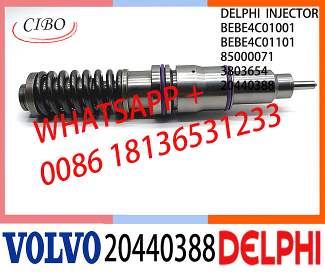 Common Rail Fuel Diesel Injector BEBE4C01001 BEBE4C01101 20440388 85000071 3803654 E1 for VOL D12 BUS