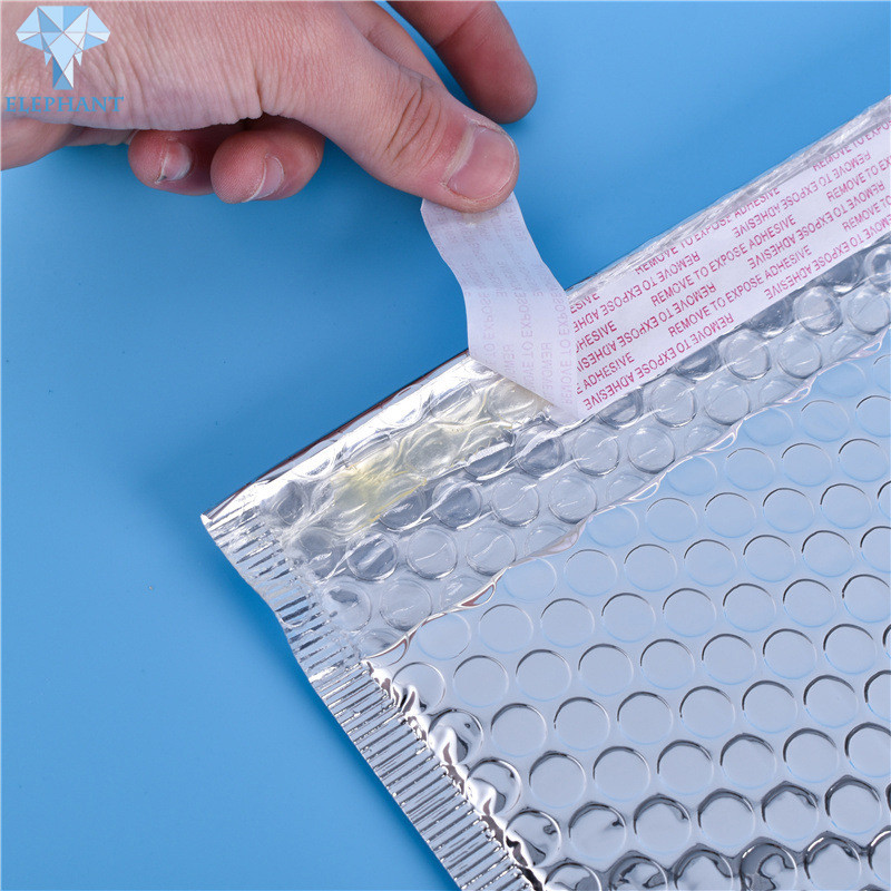 Shining Biodegradable Cosmetic Metallic Shipping Bags 6x10''