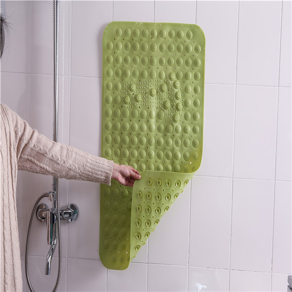 Custom Print Massage Function Non Slip Pvc Non Slip Suction Backing Bath Mat