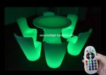 Special Lighted Bar Furniture / LED Illuminated Furniture With Plastic Material
