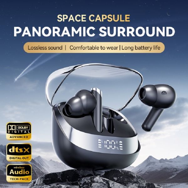 ETEK ANC Bluetooth 5.4 Wireless Earphones with 2-3H Playtime