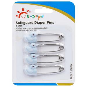 China 4pcs Stainless Steel Safeguard Baby Diaper Pins wholesale