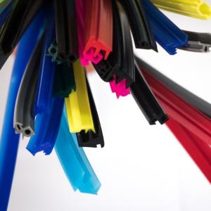 China SR7001 BAIYUN Silicone Rubber Sealing Strip Silicone Weather Stripping Door Seal Strip wholesale