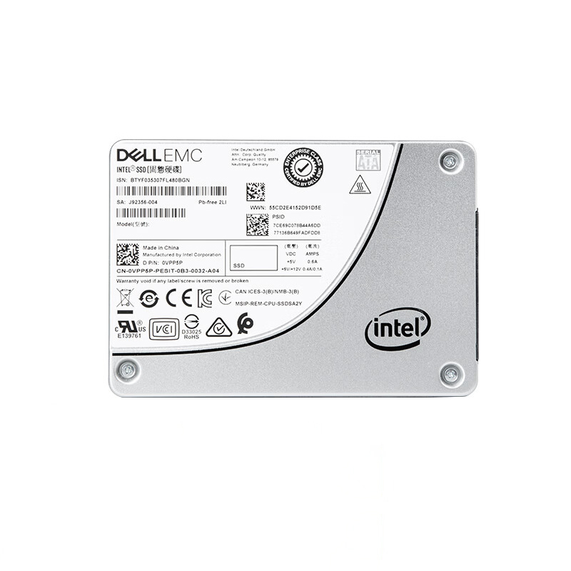 1pc DELL 480G SATA 2.5-inch Solid State Drive SATA Interface for Server/Workstation