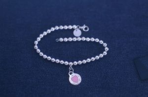Girlfriend S925 Love Heart Tag Bead Bracelet Jewellery Custom