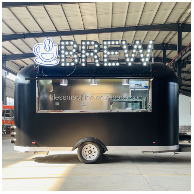 Square Style Food Tow Trailer for Mobile Snacks and Beverages in High Demand