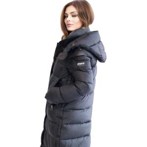 China FODARLLOY puffer jacket ladies warm hooded cotton-padded clothes slim long down winter jackets women wholesale