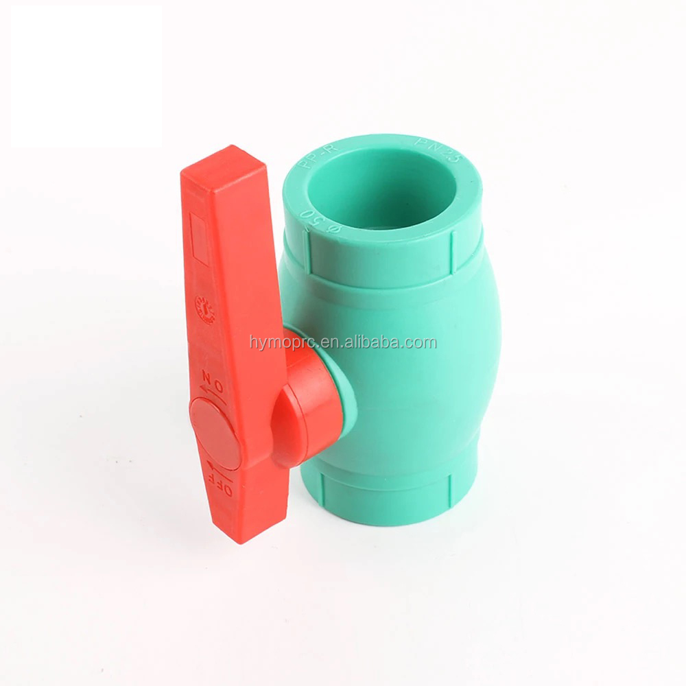 25mm Brass Ball Valve for PPR Plumbing Materials and Piping System Control in Plastic