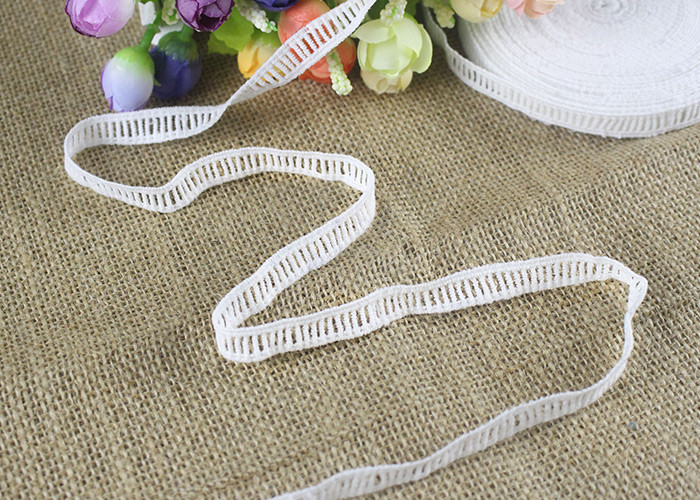 Polyester Ladder Water Soluble Chemical Lace Trim By The Yard Good Color Fastness