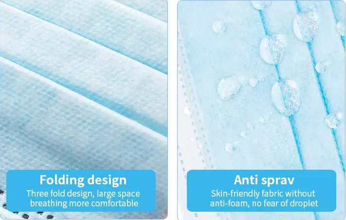 Clinic Surgical Medical Disposable Protective Face Mask For Dust Prevention