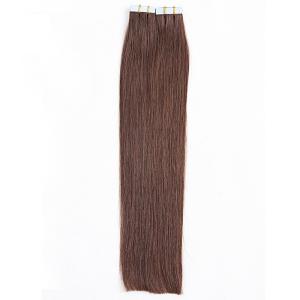 China Brazilian Peruvian PU Tape Hair Extensions , Glue In Hair Extensions Bundles wholesale