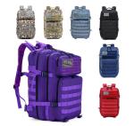 Red Polyester Tactical Travel Laptop Backpack 45L Outdoor Military Backpack