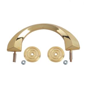 China Europe Style Golden Plastic Outside Metal Coffin Handles H9009 wholesale