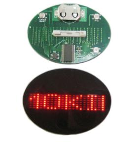 China Flashing LED name badge display panel red and blue wholesale