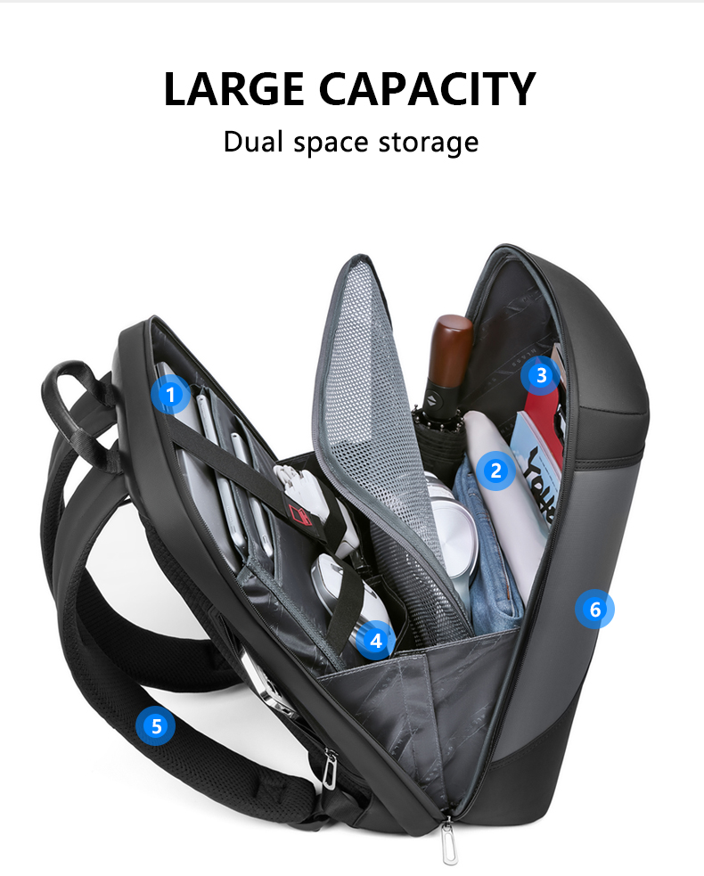 Customization Travel Men'S Waterproof Business Backpack 20-35 Litre
