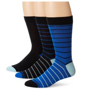 China black and blue striped design cotton business socks wholesale