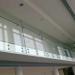 Frameless Glass Balcony Balustrade 12mm Thick Toughened Glass Balcony Railings
