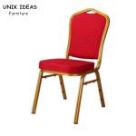 Wedding Stackable Ballroom Chair Rental Hotel Banquet Metal Party 46x56x93cm