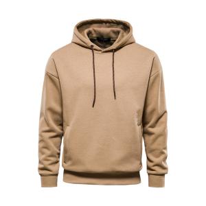 China Light Tan Grey Black Fuzzy Hoodie Mens Slim Fit Pullover 100 Percent Cotton Sweatshirt wholesale