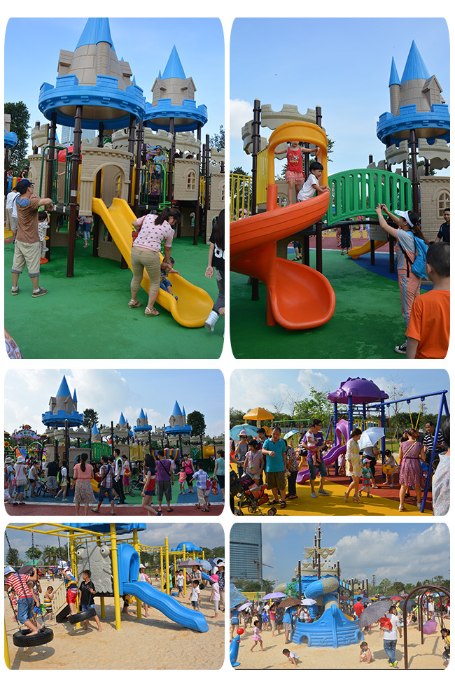 Coastal Corrosion Resistance Kids Plastic Slide For Garden / Public Places