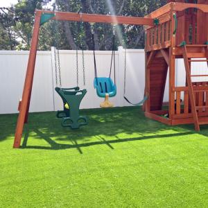 China Rubber Backed Outdoor Artificial Grass Floor For Housetop Villa Landscape wholesale