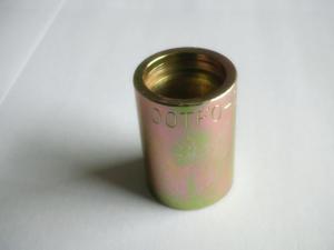 China Steel Yellow SAE Hydraulic Fittings Ferrule For FERRULE Hose , Hydraulic Hose Sleeve wholesale