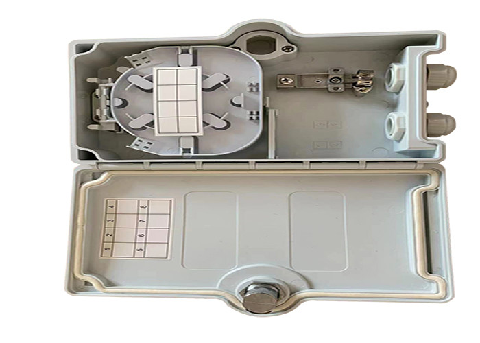 2 core Outdoor Fiber Optic Distribution Box, PC+ABS material, IP55