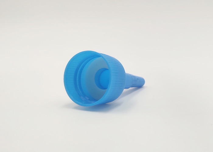 24410 / 28410 Blue Plastic Cosmetic Lids For Screw Dishwashing Plastic Packaging