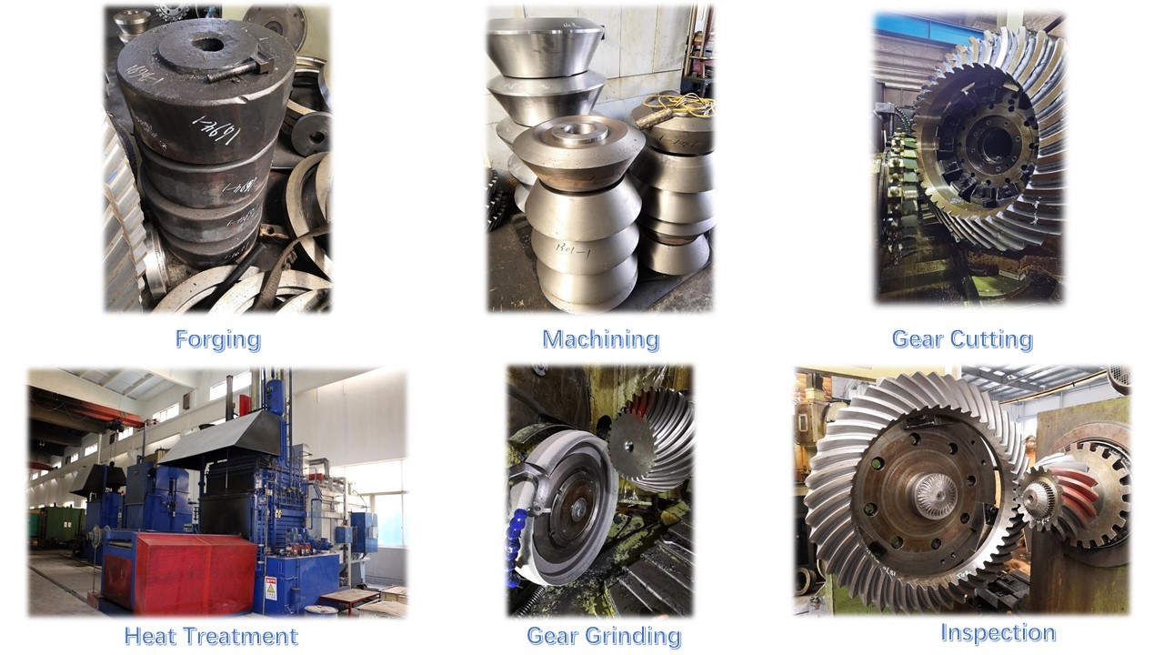Customized Spiral Bevel Gears with 16.477 Module for Dual-Side Transmission Box 1