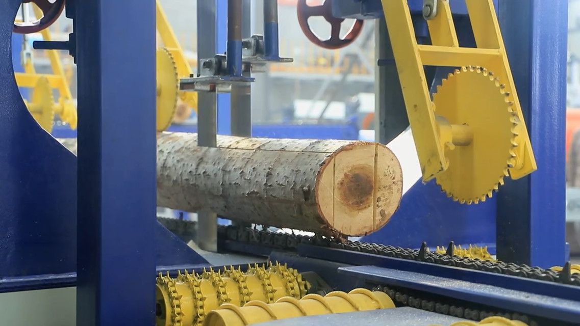 Vertical Double Blades Band Wood Cutting Saw Machine Ssawmill Vertical Band Saw