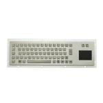 IP65 Stainless Steel Keyboard , Kiosk Metal Keyboard With Touch Pad