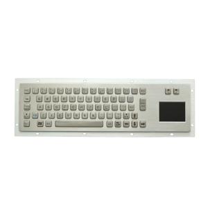 China IP65 Stainless Steel Keyboard , Kiosk Metal Keyboard With Touch Pad wholesale
