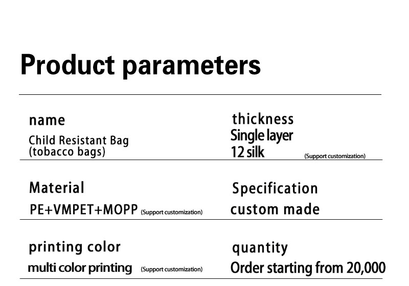 Large Food Supply Mylar Bag Printing Mylar Ziplock Bag Child Proof Pouch Child Resistant Exit Bag